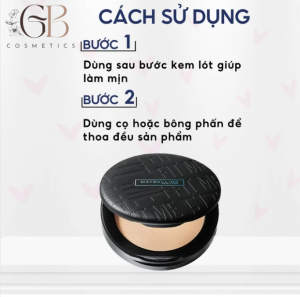 Cách sử dụng phấn phủ Maybelline Fit Me